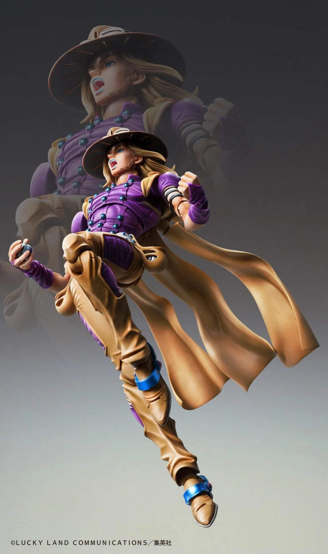 Super Action Statue Jojo's Bizarre Adventure Part 7 Steel Ball Run Gyro Zeppeli Ver. 1.5