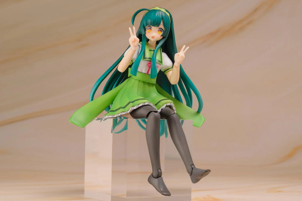 Plafia Tohoku Zunko/Zundamon Project Tohoku Zunko 1/12 Scale Plastic Model Kit Mini Figure Included Set
