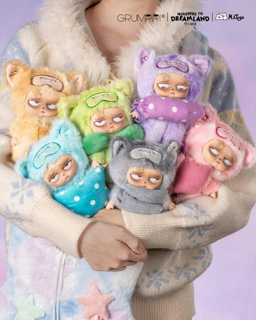 Sleepless Grumpipi Whispers to Dreamland Plush Blind Box Keychain