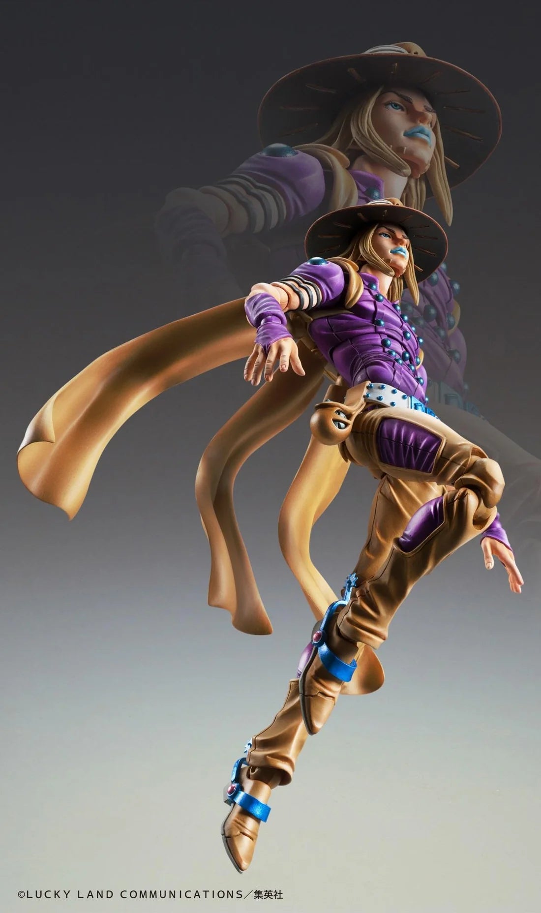 Super Action Statue Jojo's Bizarre Adventure Part 7 Steel Ball Run Gyro Zeppeli Ver. 1.5