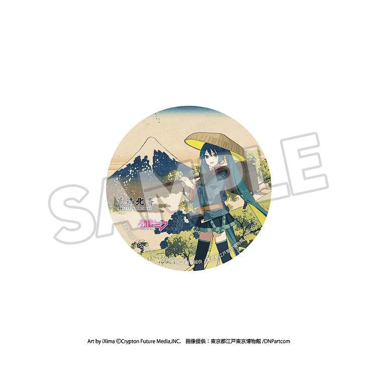 Katsushika Hokusai x Hatsune Miku Pinback Button Boxset