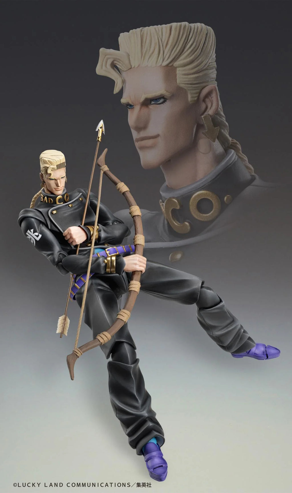 JoJo's Bizarre Adventure: Diamond is Unbreakable Super Action Statue Keicho Nijimura & Bad Company Action Figure