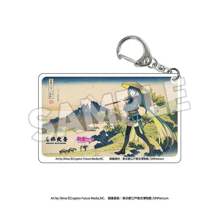 Katsushika Hokusai x Hatsune Miku Clear Acrylic Keychain Boxset
