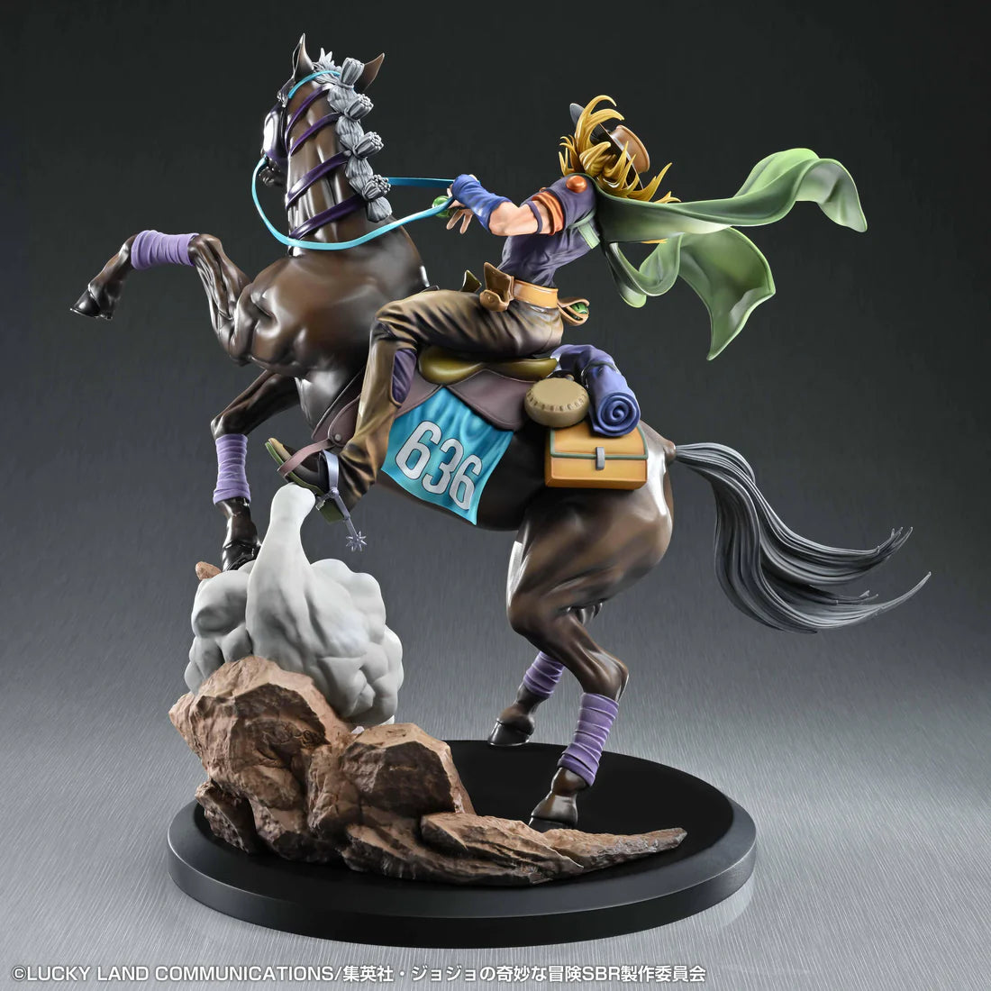 Super Figure Art Collection Jojo's Bizarre Adventure: Steel Ball Run Gyro Zeppeli & Valkyrie