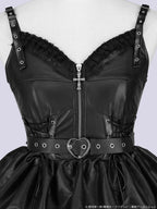 ONE PIECE x QOOZA PERONA FAUX LEATHER DRESS