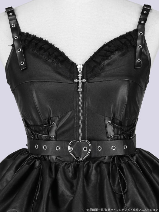 ONE PIECE x QOOZA PERONA FAUX LEATHER DRESS