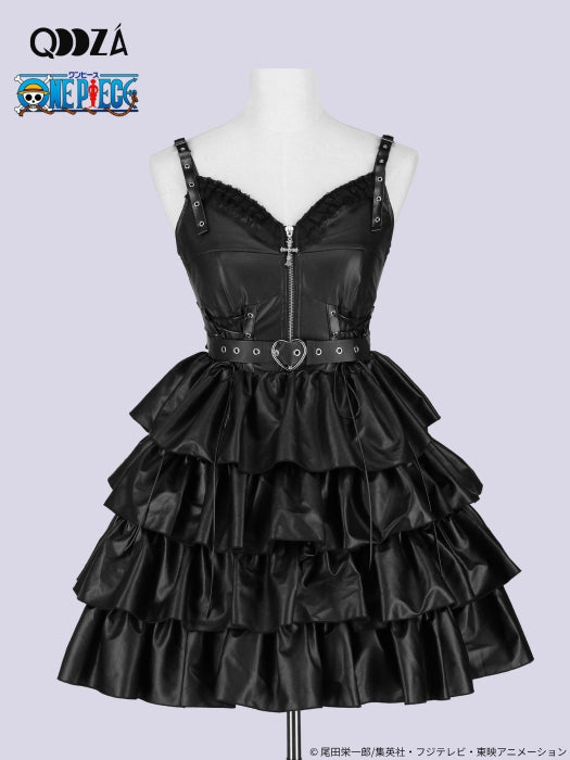 ONE PIECE x QOOZA PERONA FAUX LEATHER DRESS