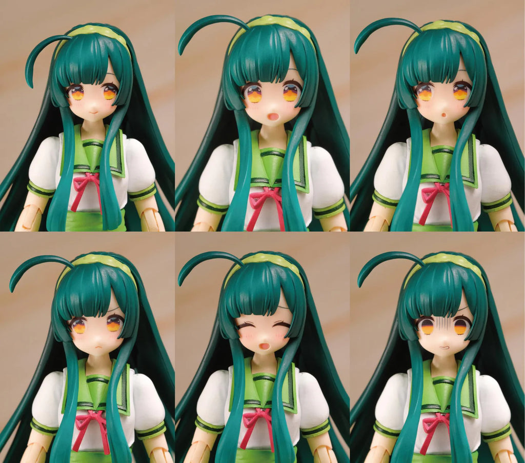 Plafia Tohoku Zunko/Zundamon Project Tohoku Zunko 1/12 Scale Plastic Model Kit Mini Figure Included Set