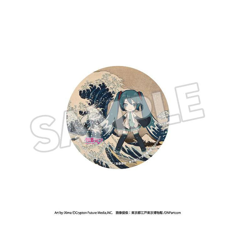 Katsushika Hokusai x Hatsune Miku Pinback Button Boxset