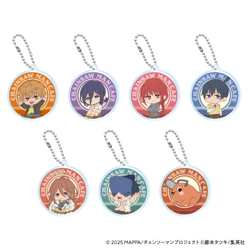 Chainsaw Man Cafe: The Movie "Chainsaw Man: Reze Arc" Mini Character Acrylic Keychain (7 random types)