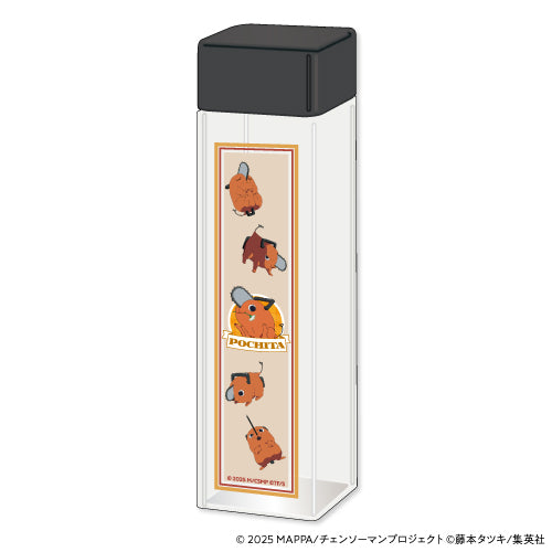 Chainsaw Man Cafe: The Movie "Chainsaw Man: Reze Arc" Square Bottle (Pochita)