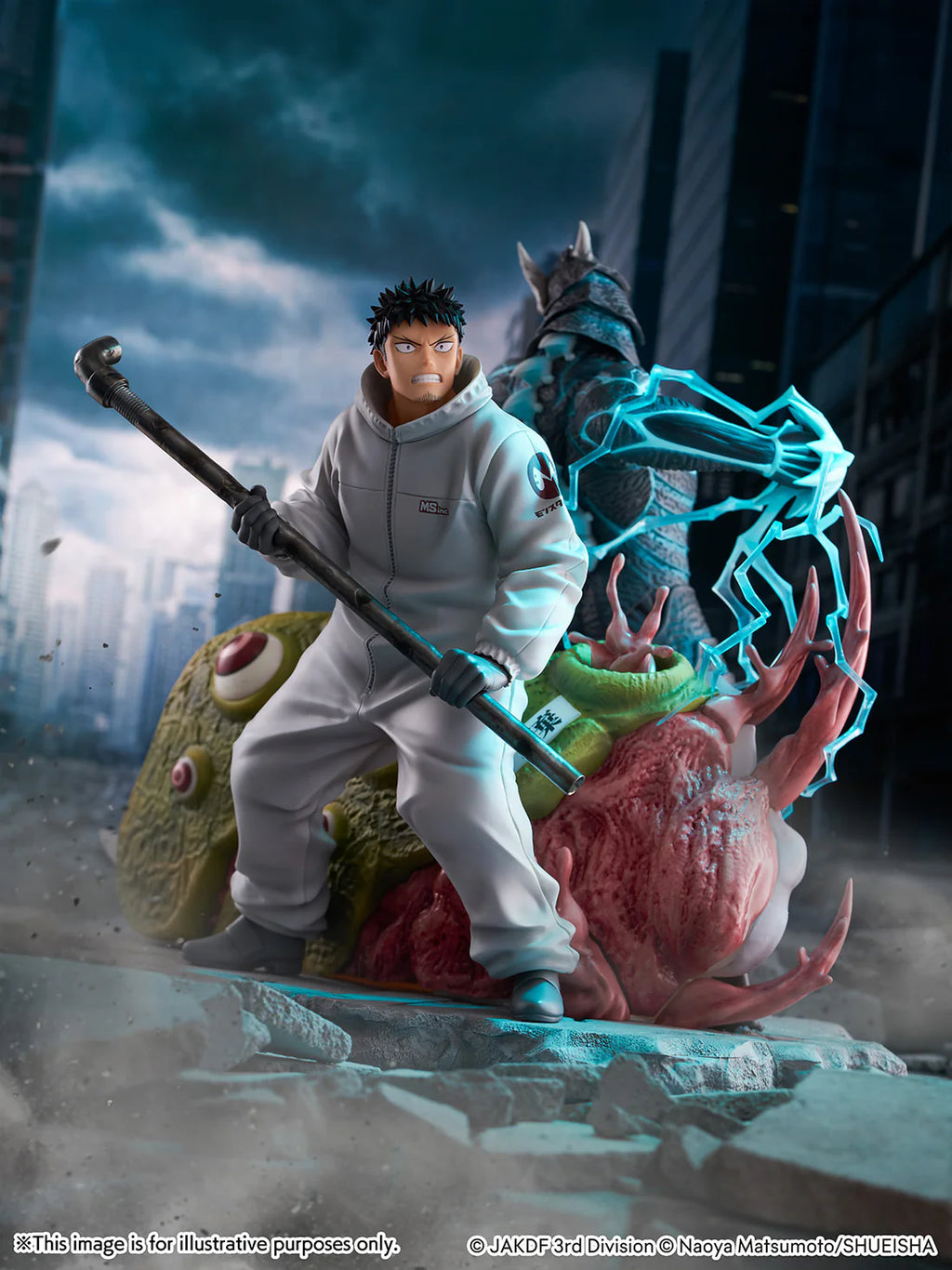 Kaiju No. 8 Kafka Hibino & Kaiju No. 8 1/7 Scale Shibuya Scramble Figure