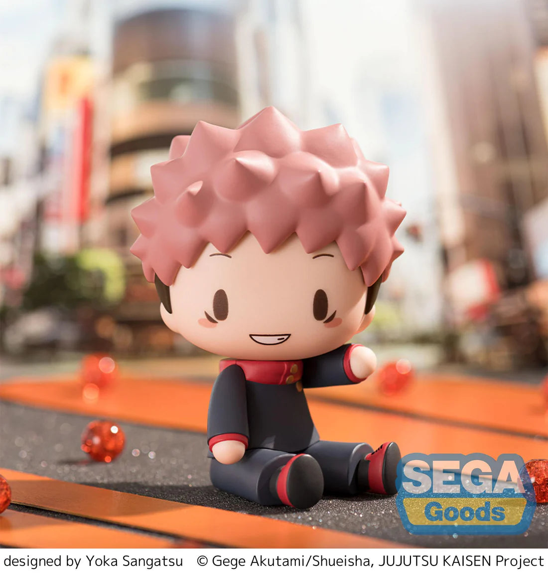 Jujutsu Kaisen Yuji Itadori Chibi Figure Fuwa Petit