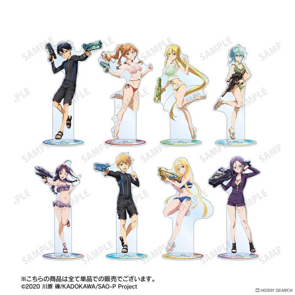 Sword Art Online Newly Drawn Kirito Water Gun Battle Ver. Extra Large Acrylic Stand