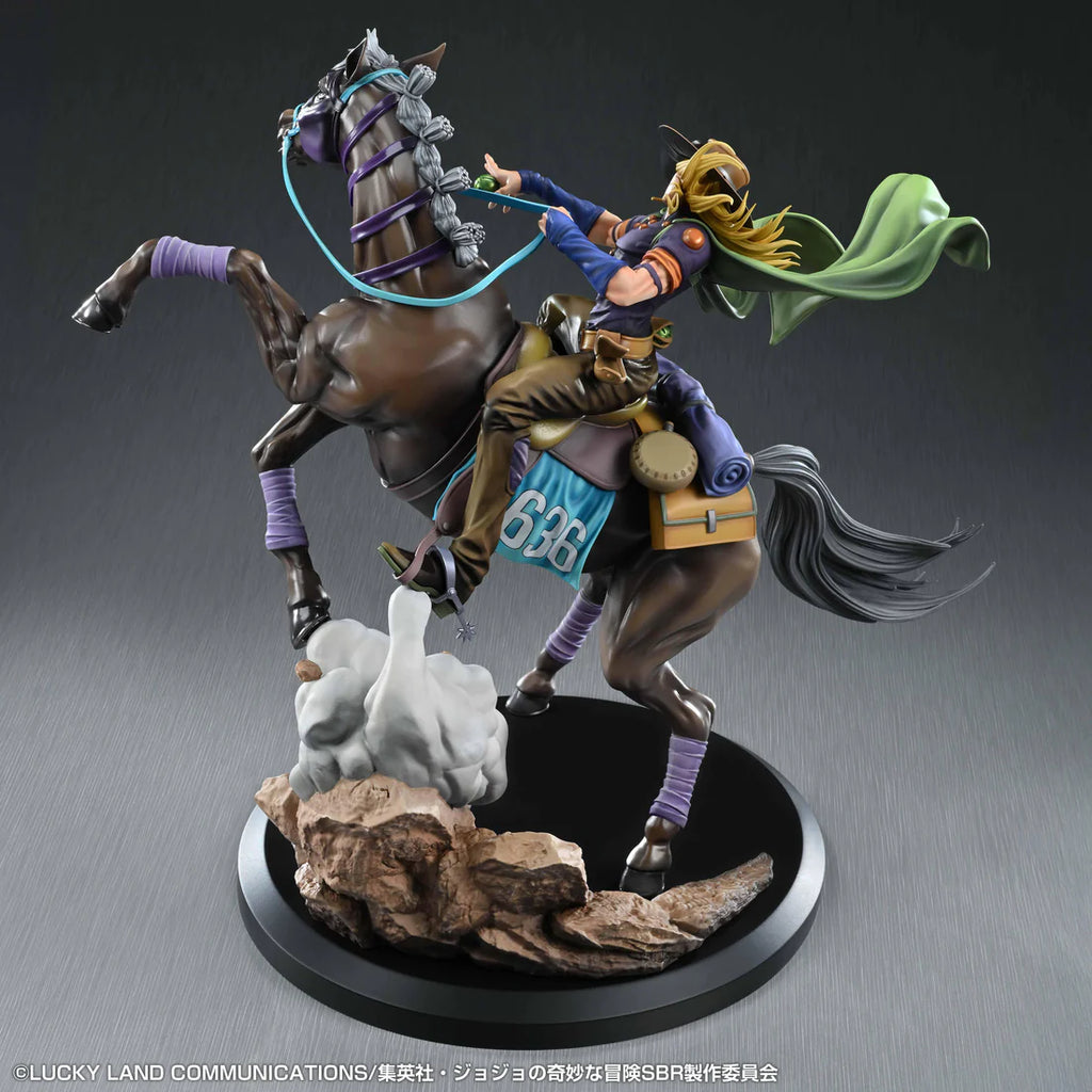 Super Figure Art Collection Jojo's Bizarre Adventure: Steel Ball Run Gyro Zeppeli & Valkyrie