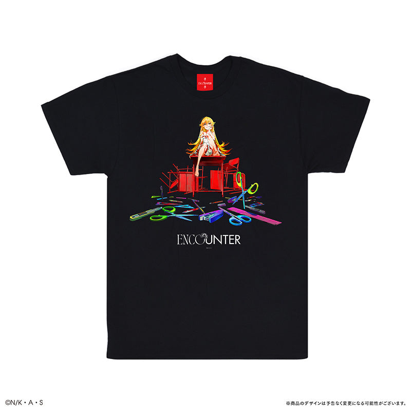 Monogatari Series x Mika Pikazo "Encounter" T-Shirt (Black)