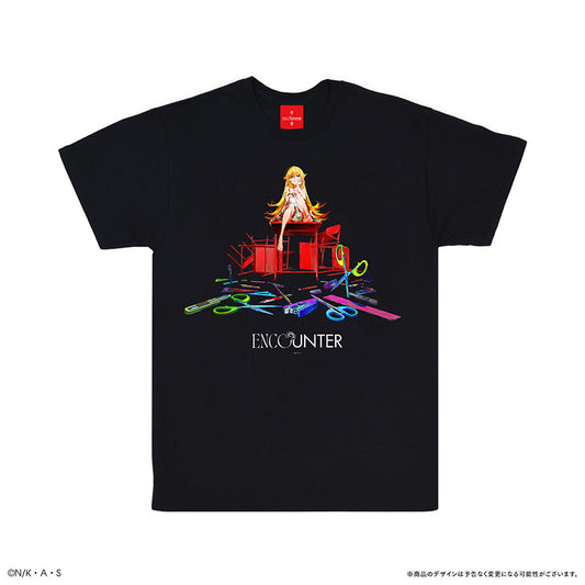 Monogatari Series x Mika Pikazo "Encounter" T-Shirt (Black)