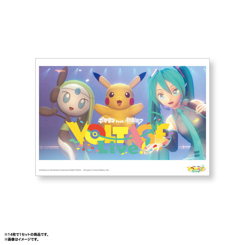 Pokémon feat. Hatsune Miku VOLTAGE Live! Postcard Set C (14 postcards)