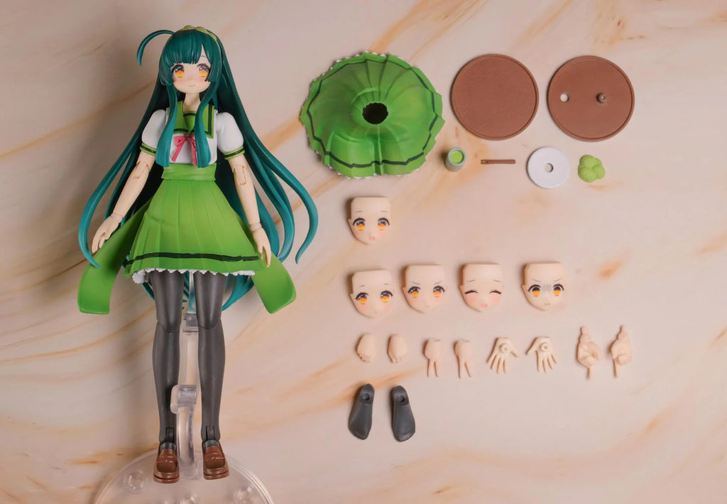 Plafia Tohoku Zunko/Zundamon Project Tohoku Zunko 1/12 Scale Plastic Model Kit Mini Figure Included Set
