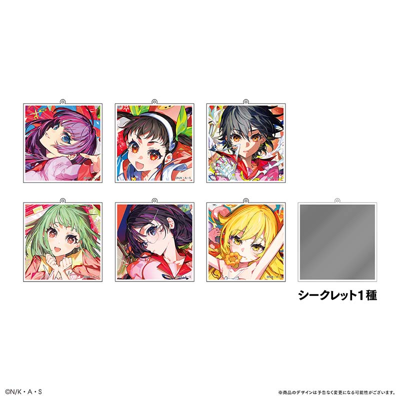 Monogatari Series x Mika Pikazo ENCOUNTER Trading acrylic keychains