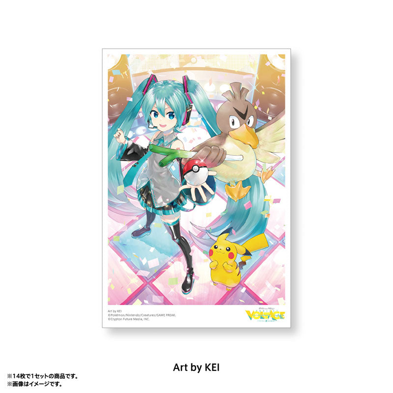 Pokémon feat. Hatsune Miku VOLTAGE Live! Postcard Set A (14 postcards) – Lunex Co