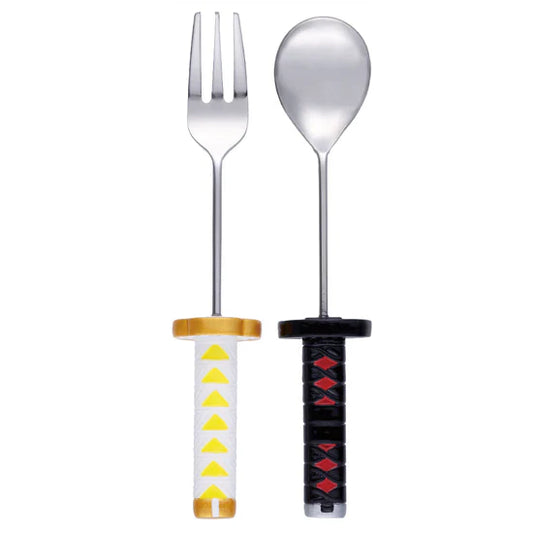 Demon Slayer Sword Spoon & Fork Set Kamado Tanjiro & Agatsuma Zenitsu