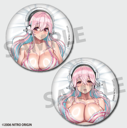Super Sonico Can Badge Set (Baby Doll)