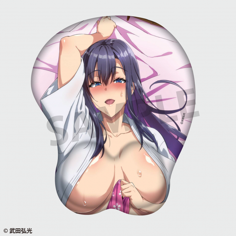 Original Illustration by Hiromitsu Takeda: Haruna Amaya from "Maken-Ki!" 3D Mousepad