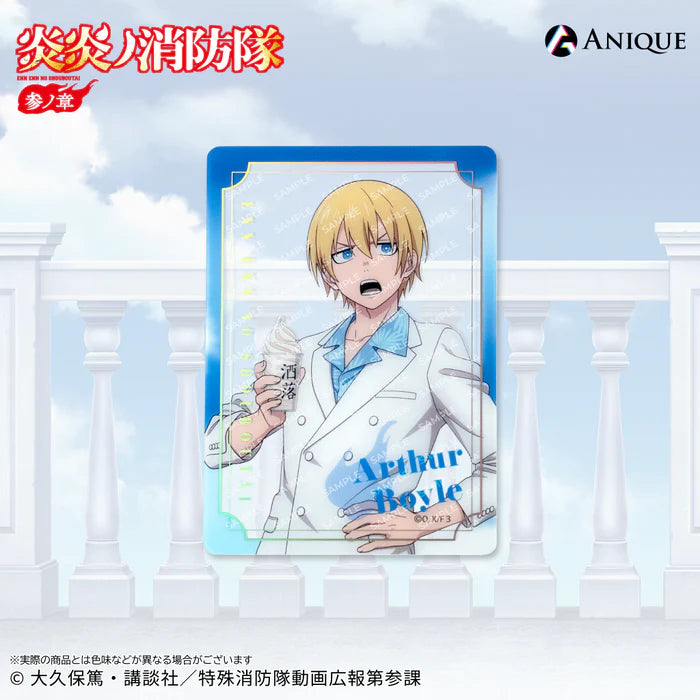 Fire Force Season 3 Newly Drawn Illustration Rooftop Trading Foil-Stamped Clear Photo Cards (4 types)