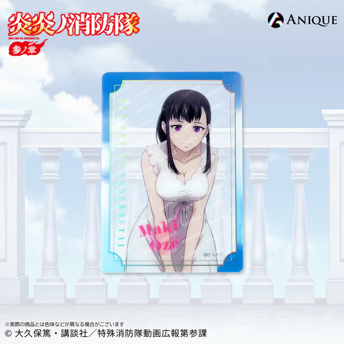 Fire Force Season 3 Newly Drawn Illustration Rooftop Trading Foil-Stamped Clear Photo Cards (4 types)