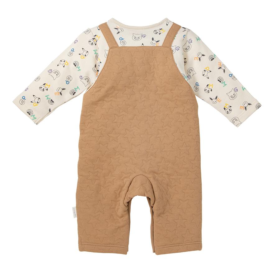 Monpoke Long Sleeve Romper Overalls Style Medium 80cm
