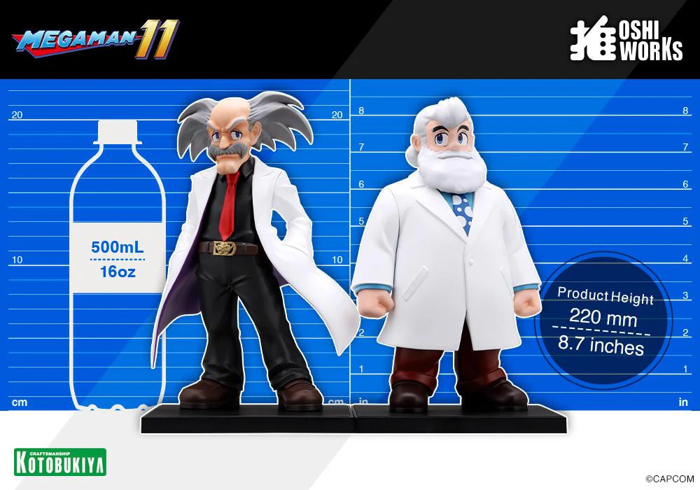 Oshi Works Mega Man 11 Dr. Wily & Dr. Light