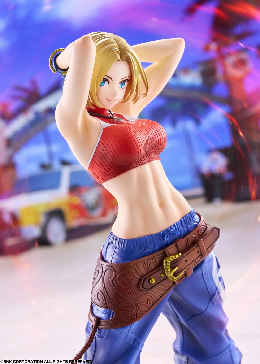 Fighting Girls Collection The King of Fighters XV Blue Mary 1/7 Scale Figure AmiAmi Limited Edition