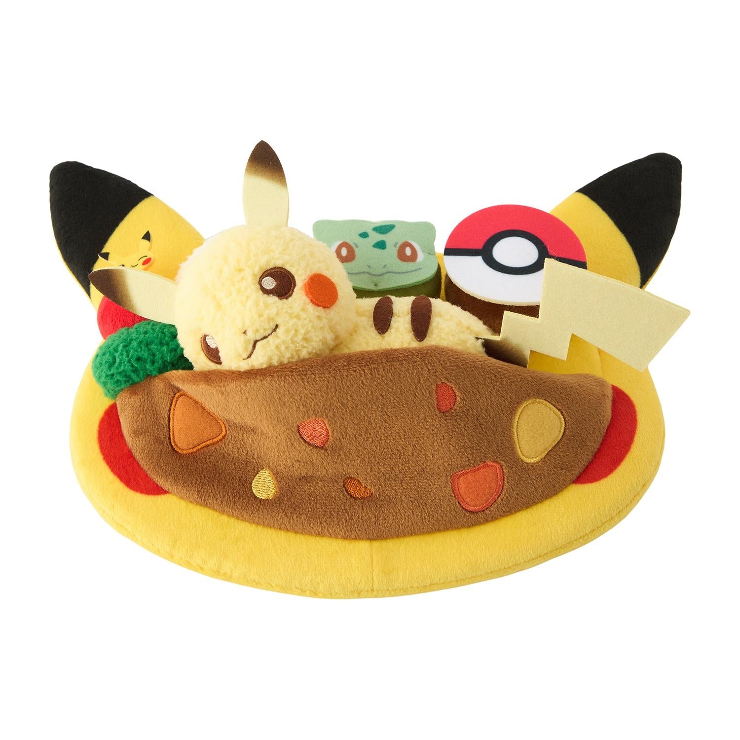 Pokémon Center Pikachu Cafe Plate Style Plush Toy