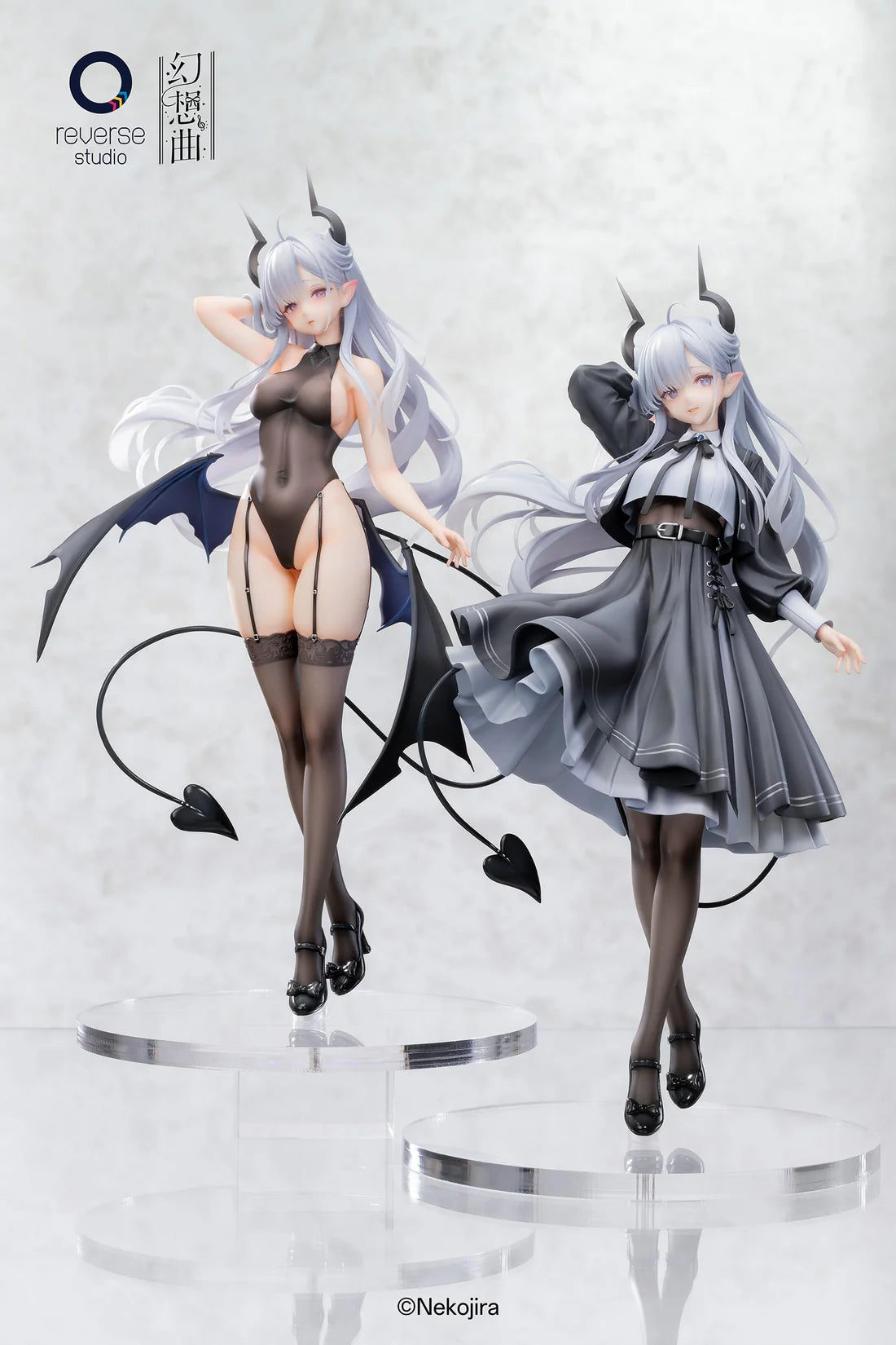 Nekojira Illustration Fantasias Series Thea-chan: Apprentice Succubus Ver. Normal Clothes Edition & Underwear Edition 1/6 Scale Figure Set