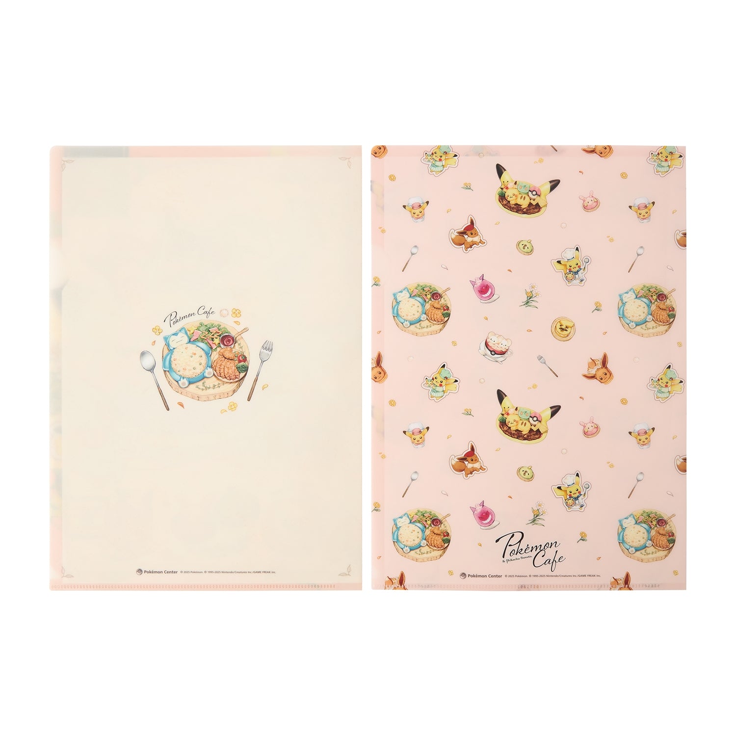 Pokémon Cafe & Pikachu Sweets Set of 2 A4 clear files