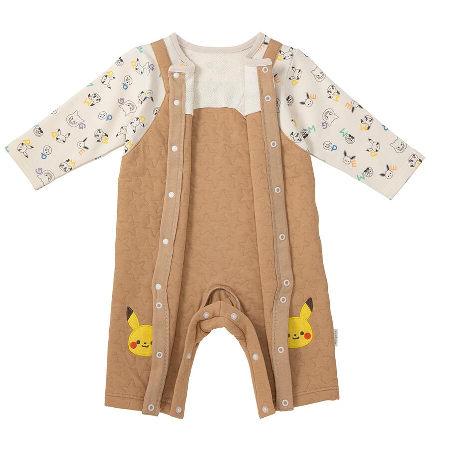 Monpoke Long Sleeve Romper Overalls Style Medium 80cm