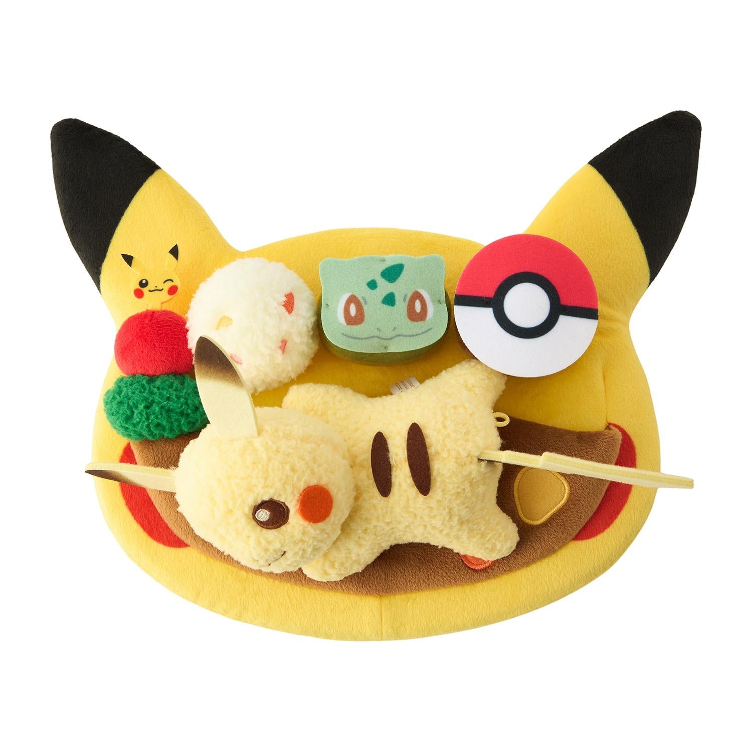 Pokémon Center Pikachu Cafe Plate Style Plush Toy