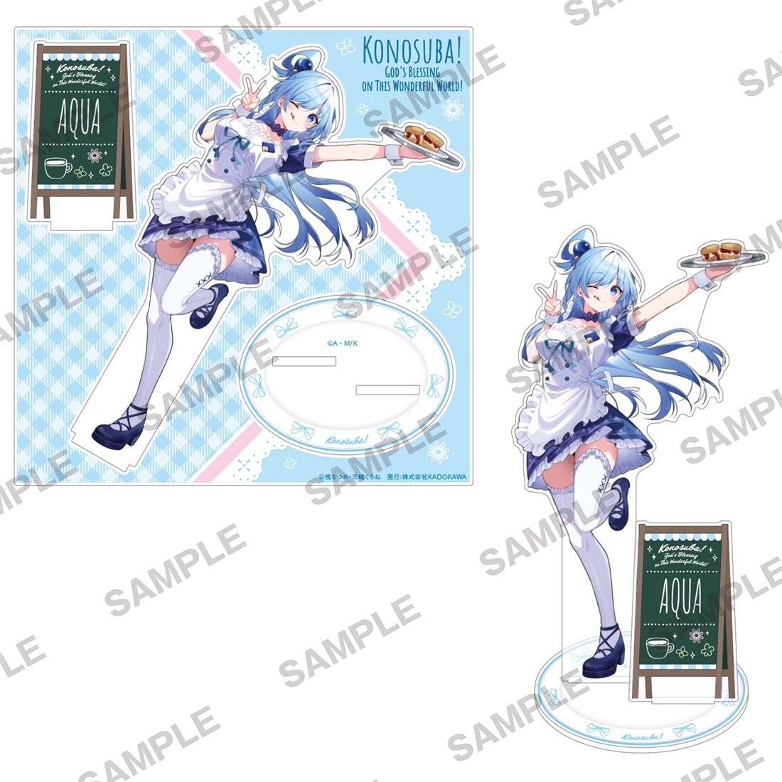 Konosuba: God's Blessing on this Wonderful World! Original Acrylic Stand: Aqua Maid Ver.
