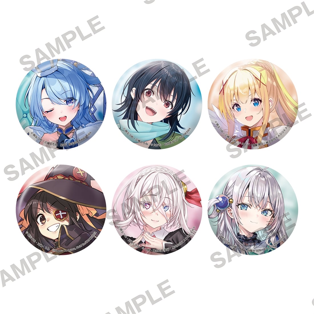 Kadokawa Sneaker Bunko Winter Fair 2026 Trading Badges (6 variations  ⁄  blind)