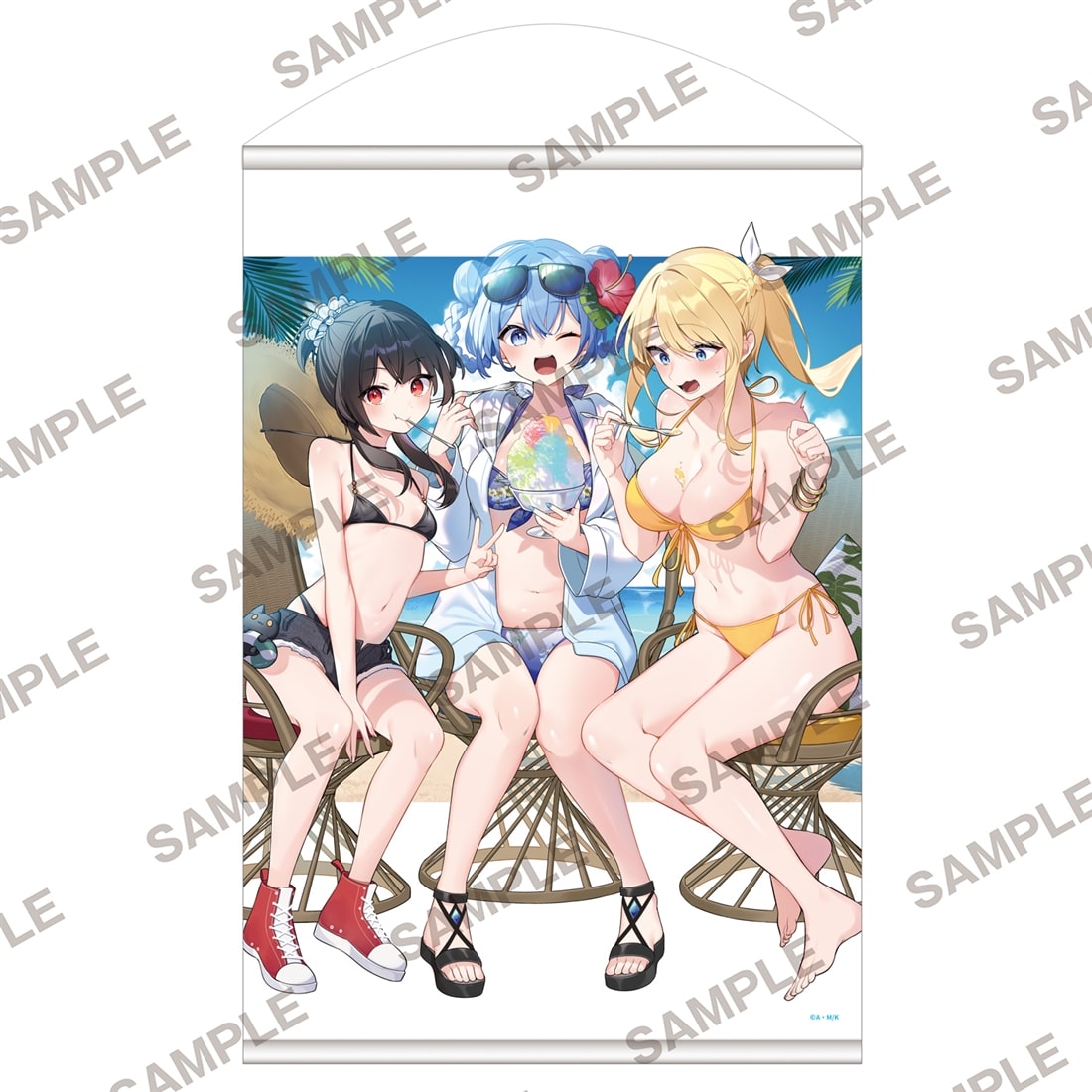 Konosuba: God's Blessing on this Wonderful World! Original Illustration B2 Tapestry: Aqua, Megumin and Darkness