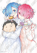 Re:ZERO -Starting Life in Another World B2 Tapestry Ram & Rem / Haruno Atori (C108)