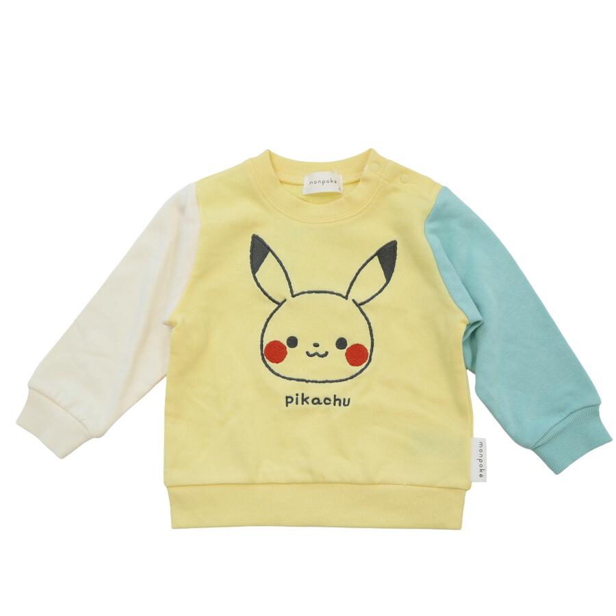 Monpoke Pikachu Sweatshirt with Sleeve Panels 90cm