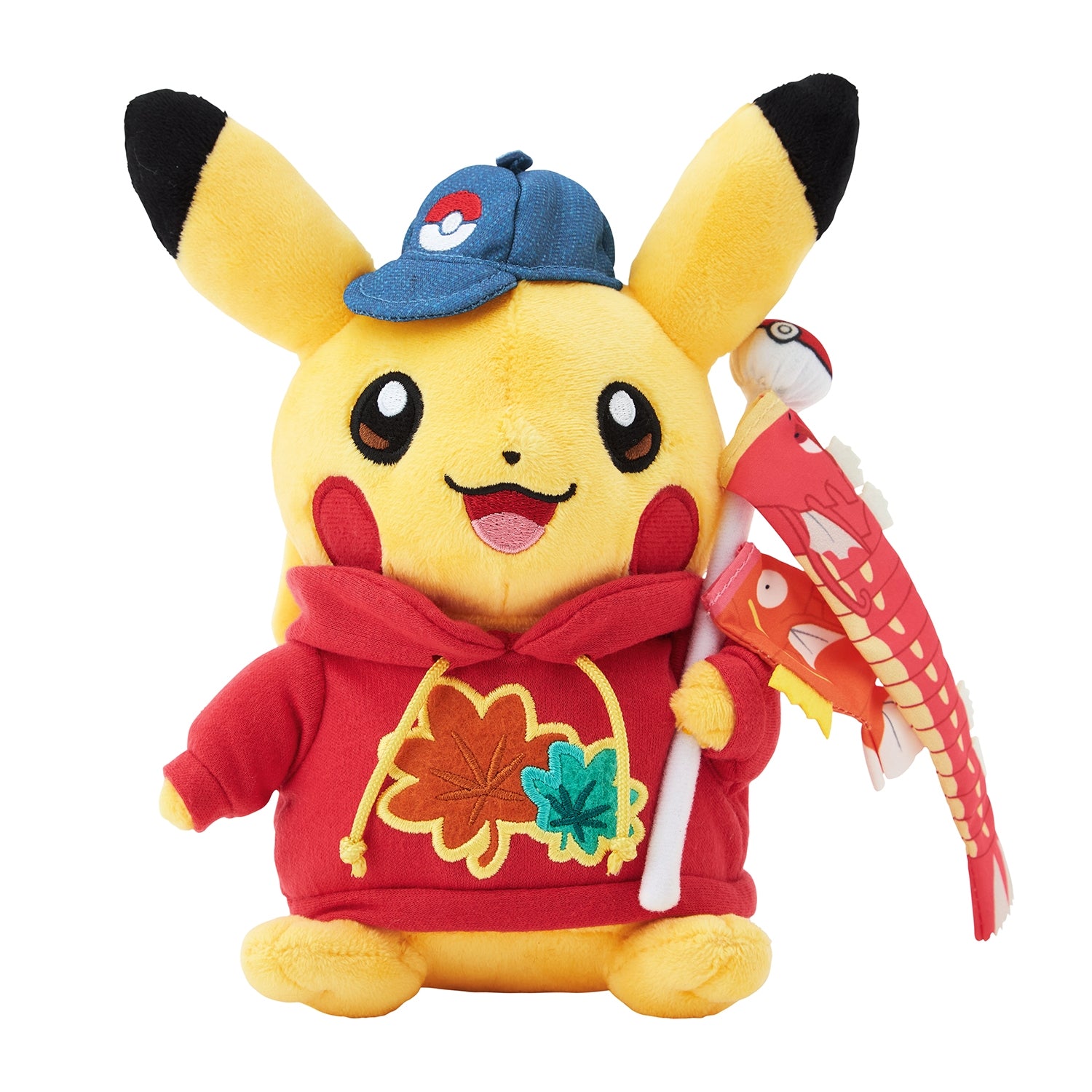 Pokémon Center Hiroshima R Plush Pikachu and Pokemon Flag