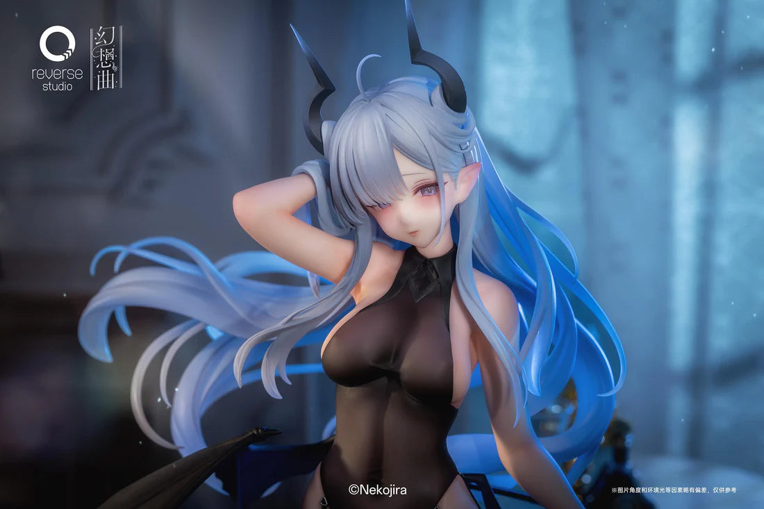 Nekojira Illustration Fantasias Series Thea-chan: Apprentice Succubus Ver. Normal Clothes Edition & Underwear Edition 1/6 Scale Figure Set