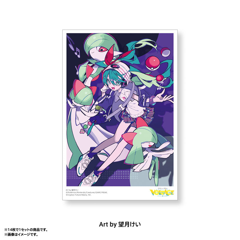 Pokémon feat. Hatsune Miku VOLTAGE Live! Postcard Set A (14 postcards)