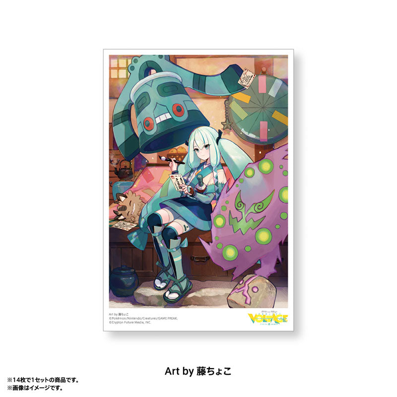 Pokémon feat. Hatsune Miku VOLTAGE Live! Postcard Set A (14 postcards)