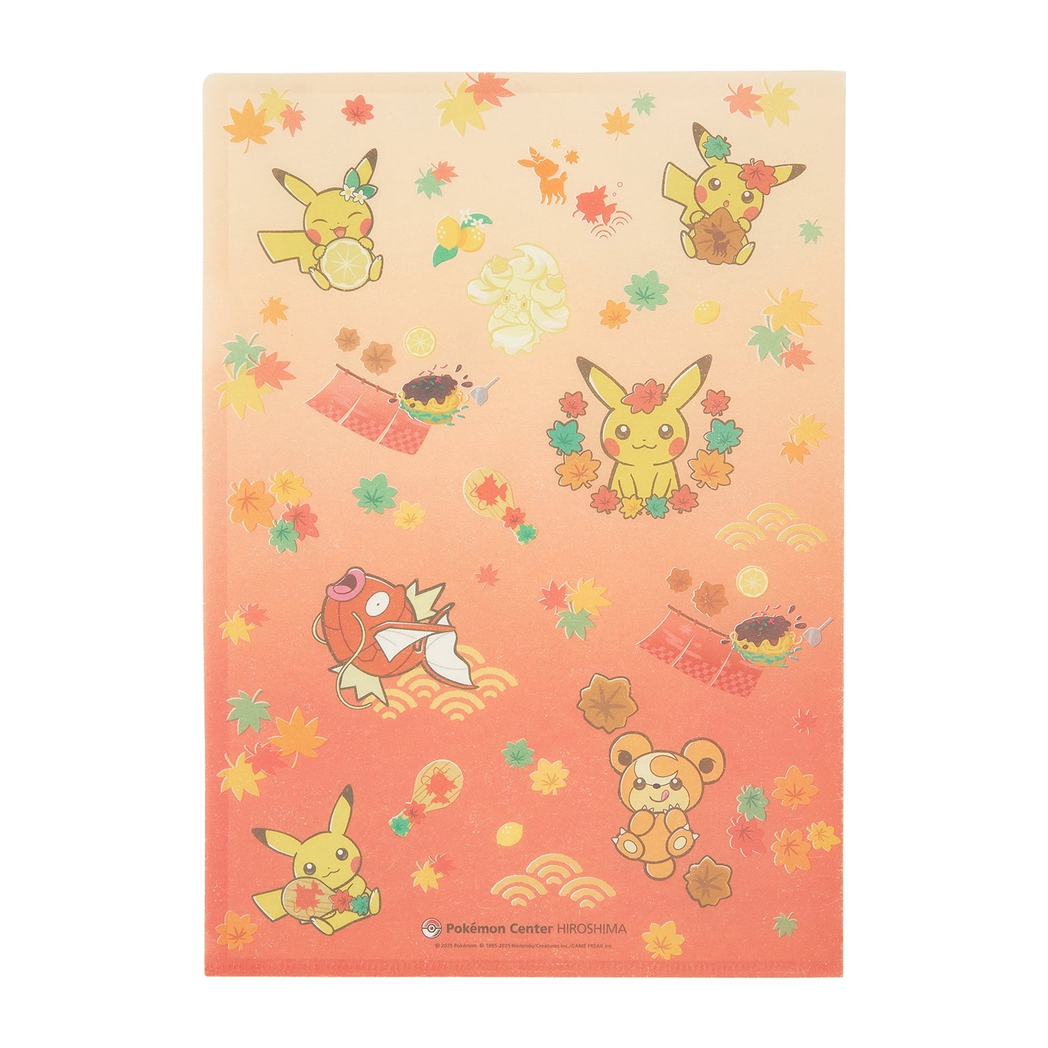 Pokémon Center Hiroshima R Set of 2 Japanese-style A4 Clear Files
