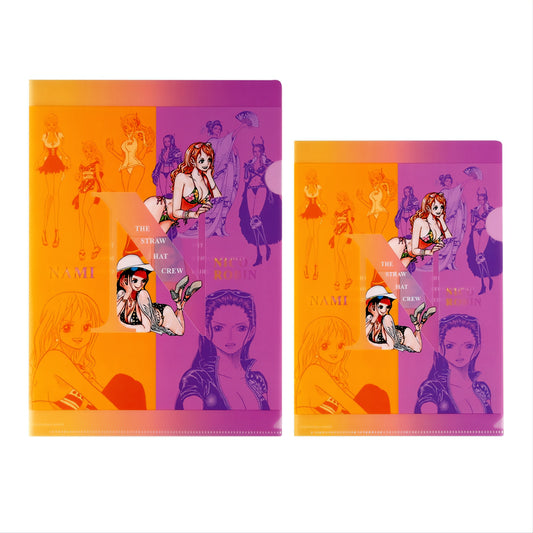 ONE PIECE Clear File Set of 2 (A4, B5) Nami & Robin