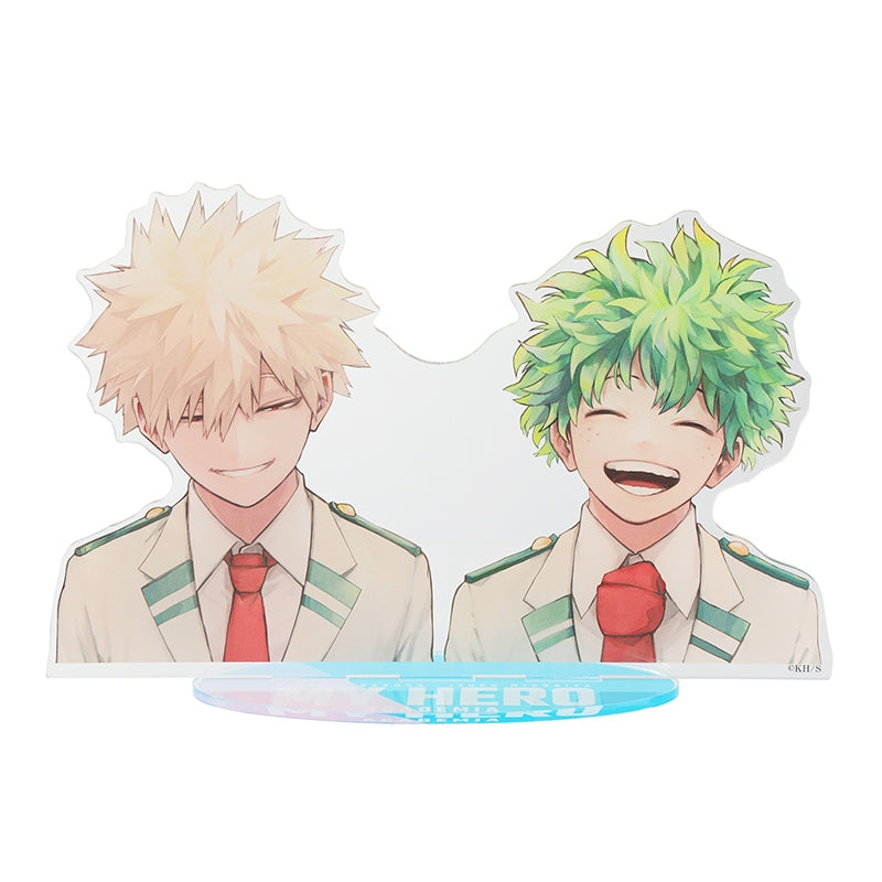"My Hero Academia" Acrylic MEGA Figures Izuku Midoriya & Katsuki Bakugo
